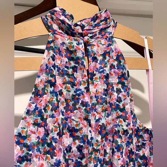 $698 VERONICA BEARD 100% SILK Bold Print Leia Dress in Cream Multi Size 8 NWT - Picture 7 of 13